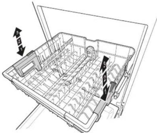LG LDFN454HT - Height Adjustable Upper Rack - 1