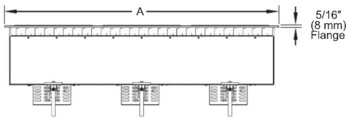 A 5/16" (8 mm) Flange