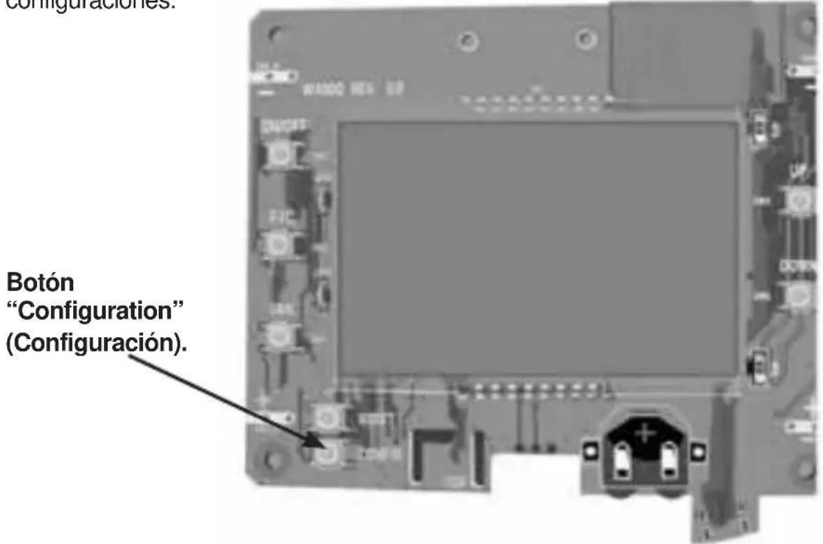 Botón "Configuration" (Configuración).