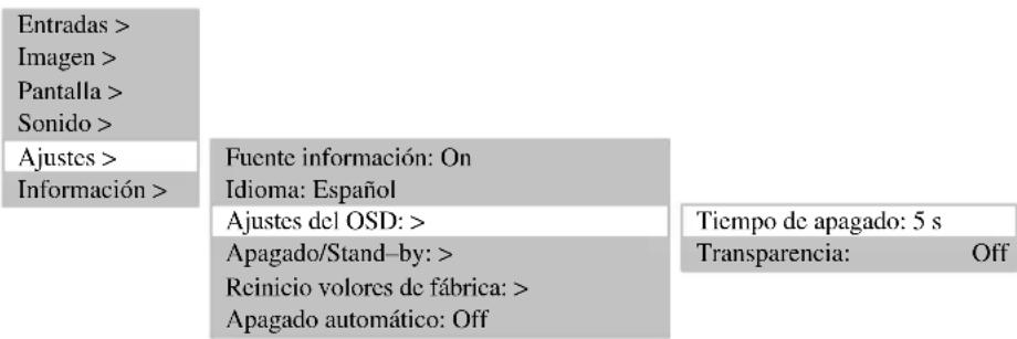 MEDION LIFE P15025 (MD 20410) - MODIFICACIÓN DE LAS PROPIEDADES DEL MENÚ OSD - 1