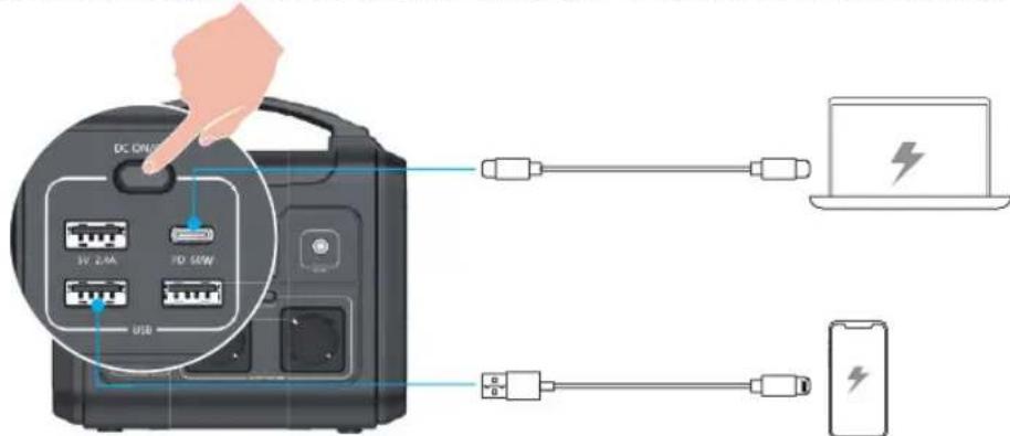 EZVIZ PS600 - 1CHARGEMENT USB - 1
