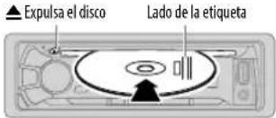 ▲ Expulsa el disco Lado de la etiqueta