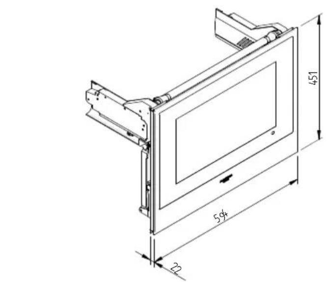 Fulgor Milano FUD 150 MBK - MASSBILD EINSCHUB 145 EINBAUMASSE 560 X 595 MIT TV 451 - 2