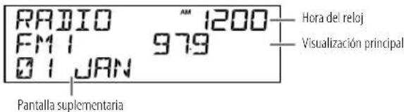 KENWOOD DPX524BT - Cambiar la información en pantalla - 1