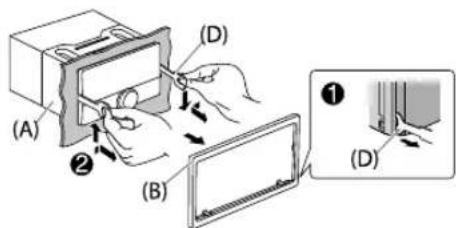 KENWOOD DPX524BT - Removing the unit - 1