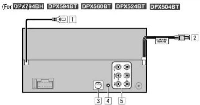 KENWOOD DPX524BT - Installation/Connection - 1
