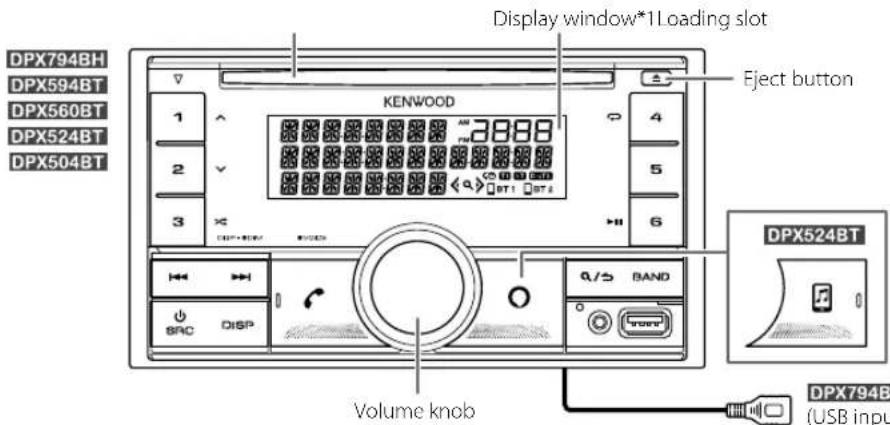 KENWOOD DPX524BT - Basics - 2