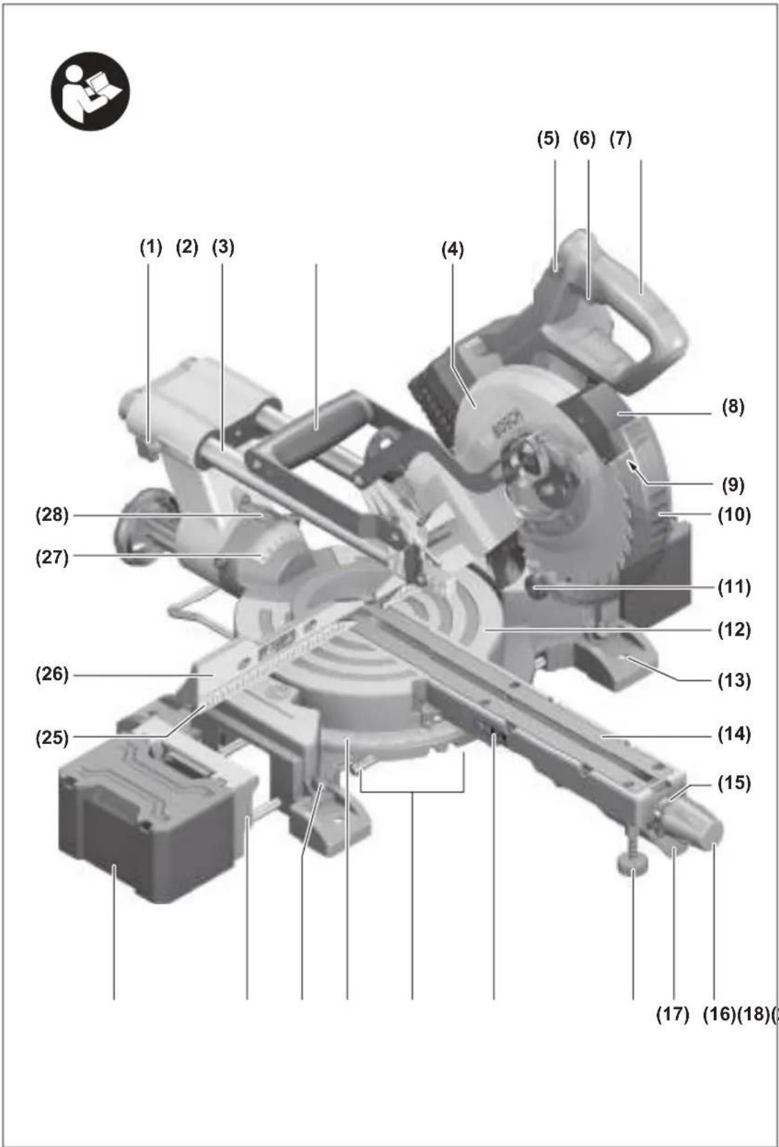 BOSCH GCM 18V216 D Professional - 1