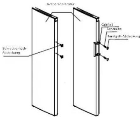 HISENSE FV354N4BIF - Installation der Turgriffe - 1