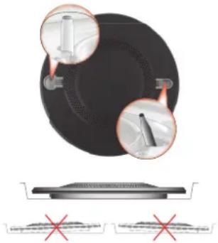 HOTPOINT FTGHG 641 D H BK - Le positionnement correct de la FTGH brûleur - 1