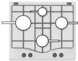 HOTPOINT FTGHG 641 D H BK - Praktisch advies voor het gebruik van de branders - 2