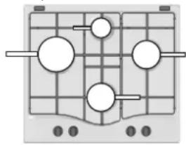 HOTPOINT FTGHG 641 D H BK - Brûleurs à gaz - 2