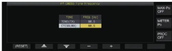 KENWOOD TS890S - Configuration des tonalités TX/RX - 1