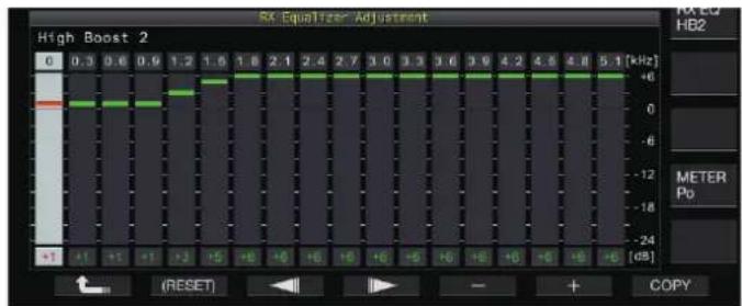 KENWOOD TS890S - Ajustement des caractéristiques de l'égaliseur - 1