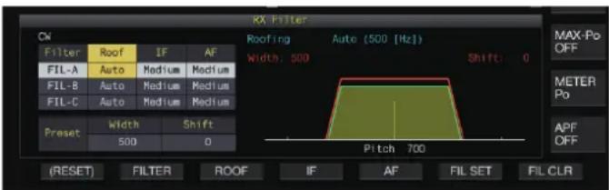 KENWOOD TS890S - Modification de la largeur de bande passante et de la valeur de décalage - 2