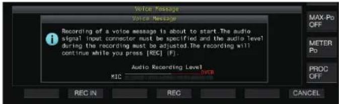 KENWOOD TS890S - Enregistrement d'un message vocal - 2