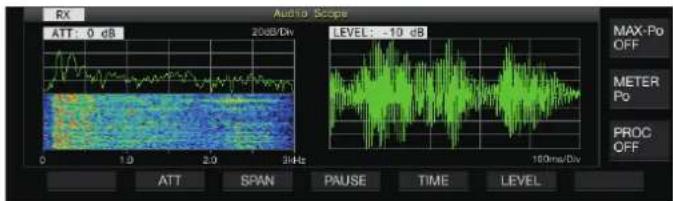 KENWOOD TS890S - Affichage de la portee audio - 1