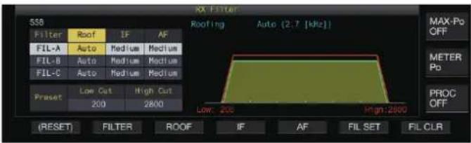 KENWOOD TS890S - Selection d'un filtreroofing - 1