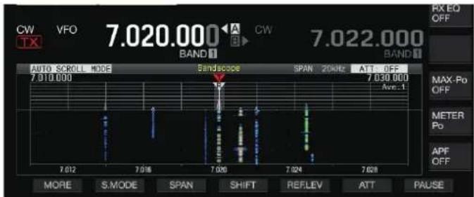 KENWOOD TS890S - "Portée du spectre + Cascade" (Taille standard) - 1
