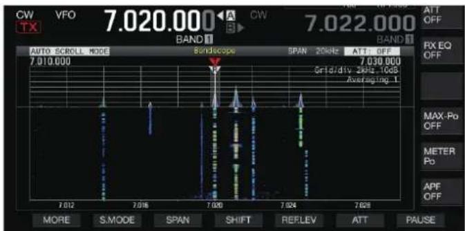 KENWOOD TS890S - "Portée du spectre + Cascade" (Taille agrandie) - 1