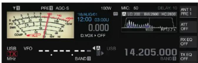 KENWOOD TS890S - Configuration des données d'exploitation via la saisie directe des fréquences - 1