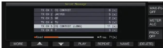 KENWOOD TS890S - Suppression d'un message vocal - 1