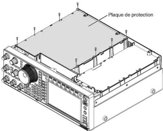 KENWOOD TS890S - Retirez la plaque de protection de I'unité TXRX. - 1