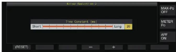 KENWOOD TS890S - Configuration du temps de correlation NR2 - 1