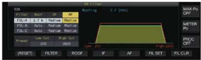 KENWOOD TS890S - Commutation du type de filtrre AF - 1