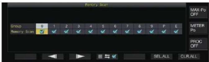 KENWOOD TS890S - Configuration de balayage de tous les canaux et de groupe - 1