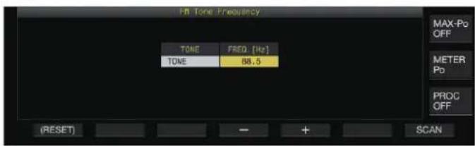 KENWOOD TS890S - Configuration de la fréquence de tonalité - 1