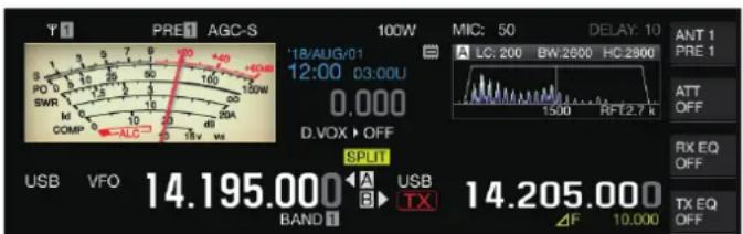 KENWOOD TS890S - Appuyez sur [SPLIT]. - 1