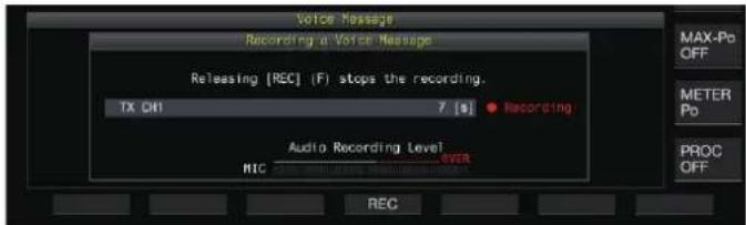 KENWOOD TS890S - Enregistrement d'un message vocal - 3