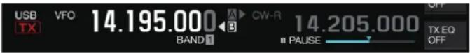 KENWOOD TS890S - - Appuyez sur [1] pendant la rediffusion pourmettre en pause la lecture du fichier audio. - 1