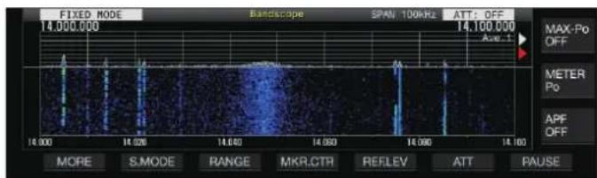 KENWOOD TS890S - Notification de dépassement de la limite inférieure ou supérieure (mode fixe) - 1