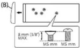 KENWOOD KDCBT372U - When installing without the mounting sleeve - 1