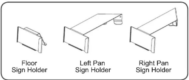 Hatco HZMH30 - Sign Holders - 1