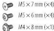 KENWOOD KDCMP378BT - Liste des pièces pour l'installation - 6