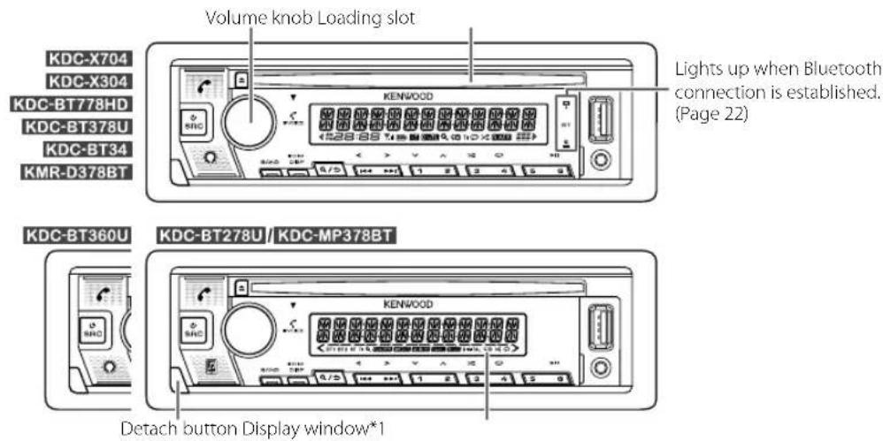 KENWOOD KDCMP378BT - Basics - 1