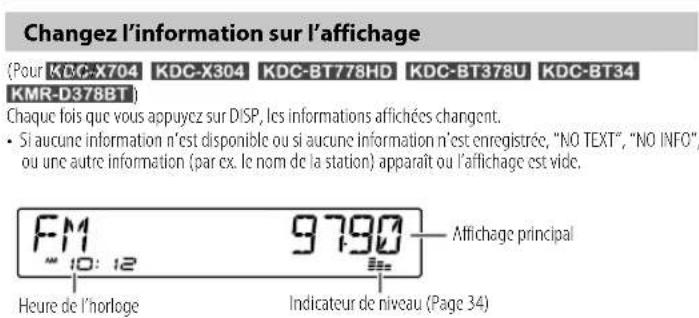 KENWOOD KDCMP378BT - Références - 1