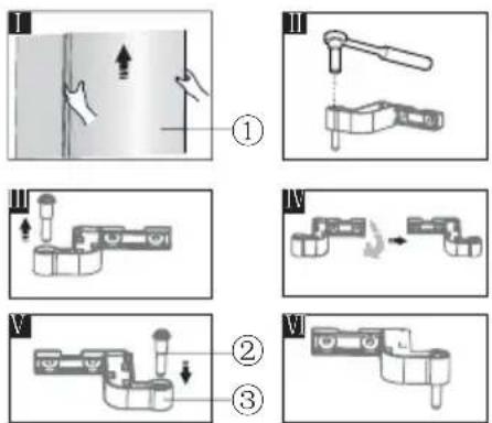 HISENSE FF235BFC - Inversion de la porte - 3