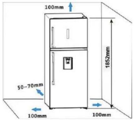 HISENSE RT728N4WCE - Ventilation of appliance - 2