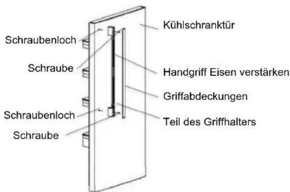 HISENSE RT728N4WCE - Einbau von Griffen - 3