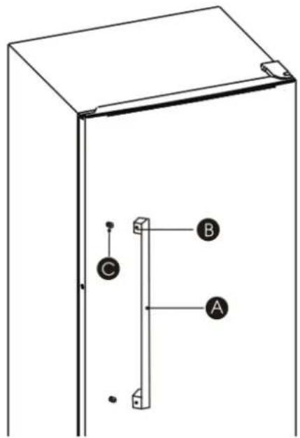 HISENSE RT728N4WCE - Installing handles - 4
