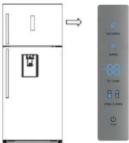 HISENSE RT728N4WCE - Display controls - 1