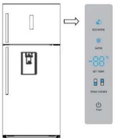 HISENSE RT728N4WCE - Bedienfeld - 1