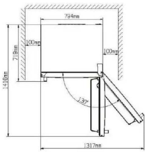 HISENSE RT728N4WCE - Ventilation of appliance - 3