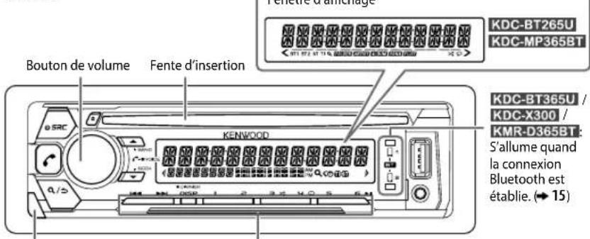 KENWOOD KDCBT365U - FONCTIONNEMENT DE BASE - 1