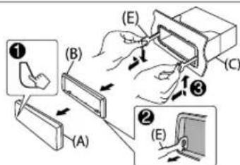 KENWOOD KDCBT365U - How to remove the unit - 1