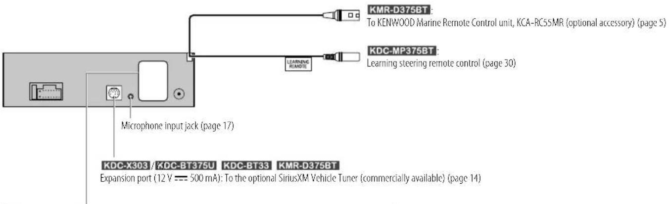 KENWOOD KMRD375BT - INSTALLATION/CONNECTION - 1